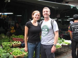 We took a cooking class - we started the class by touring a market to see the veggies, spices, and other supplies we will use