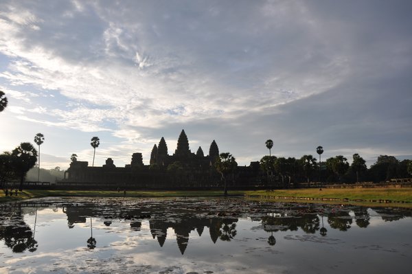 More great Angkor views as the sun breaks the horizon