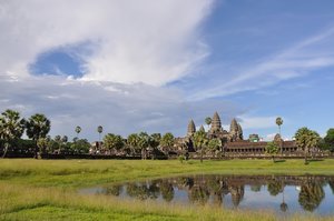 Blue sky over Angkor