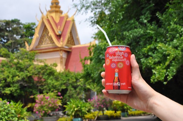 Ice cold coke on a hot day, we paid $1 at the Royal Palace, but the street price is more like 50 cents