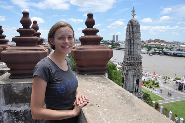 Checking out the river view from Wat Arun