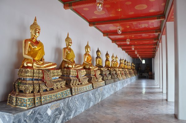 One of the temple buildings is famous for the large number of buddhas it contains