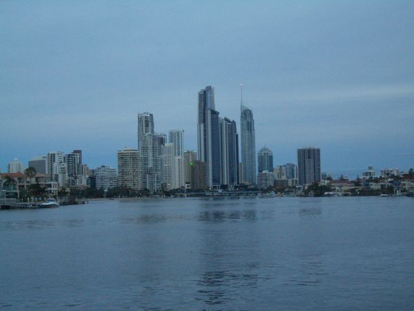 Surfers Paradise skyline from inland