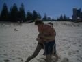 Sandwrestling with Mitch