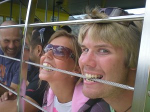 Us trying to chew ourselves out of the skyrail