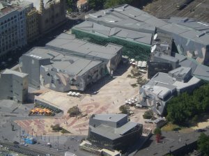 Federation Square from above