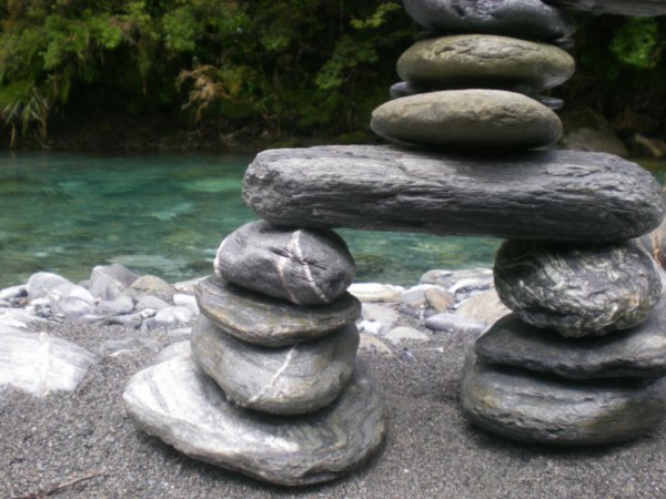 Tourist rock art formations
