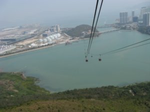 The skyrail to Lantau Island
