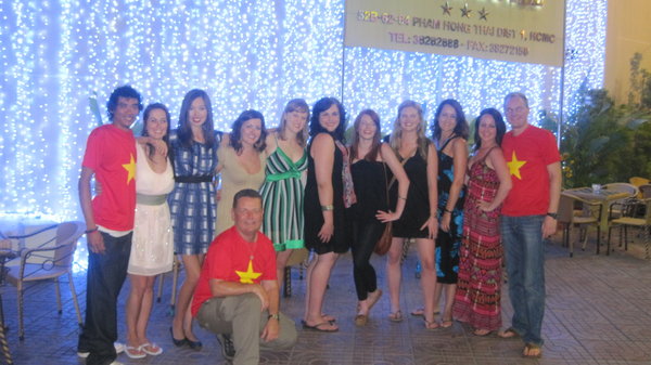 "Fila Family" - My Cambodia Travel Groups last night in Ho Chi Minh City