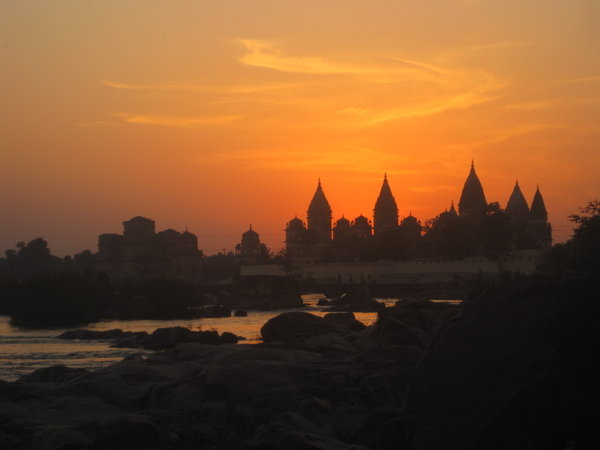 Sunset over Orchha
