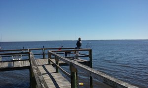 Pier fishing at the RV Park Carrabelle