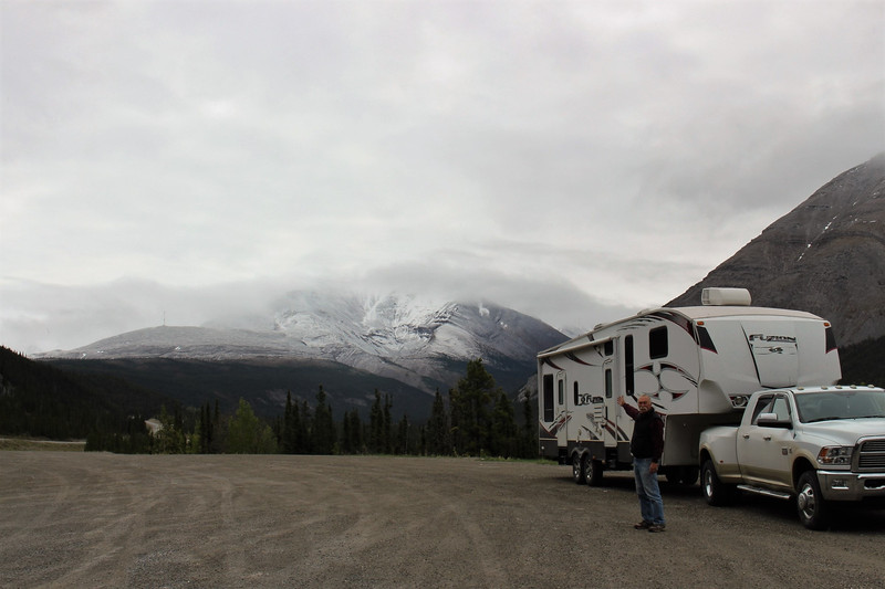 Yes, we went over that, the highest point on the Alaska Highway, in the snow