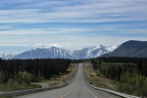 The beautiful drive into Haines Junction