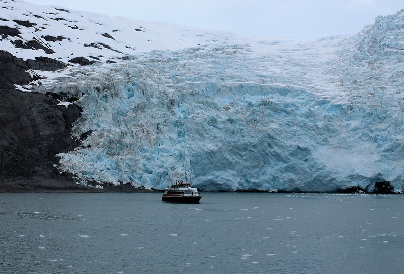 Blackstone Glacier, a little prespective from a 100+ ft boat already on station when we arrive