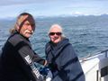 Halibut fishing on the Cook Inlet in the shadow of Iliamna Volcano, what an experience