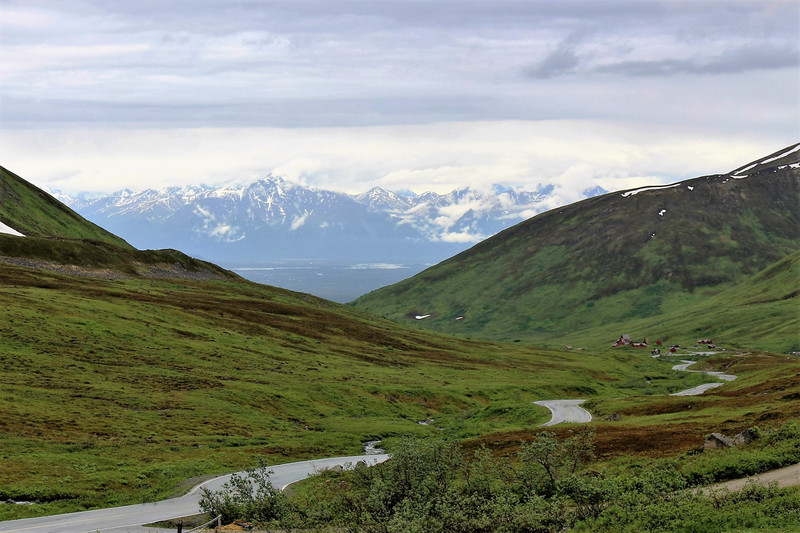 The weather did break and we had this great view of Hatcher Pass