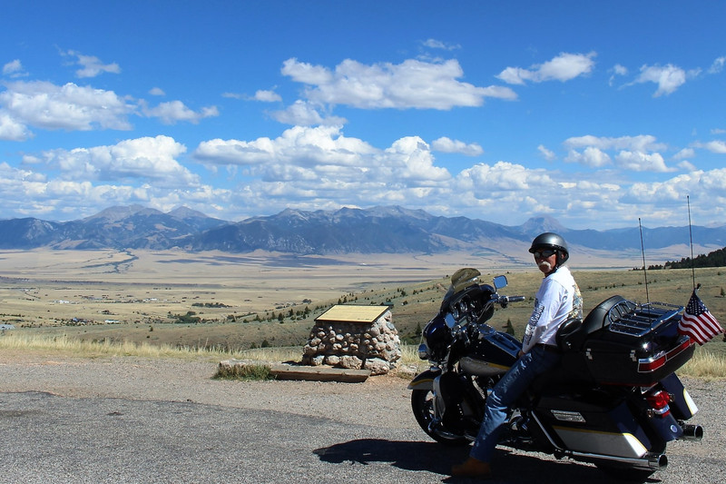 Looking down at the Madison Valley during our ride to Virginia City, MT