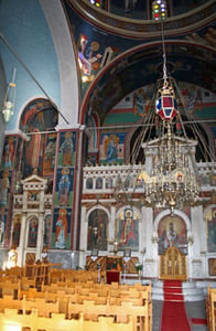 Interior of Aegina Church