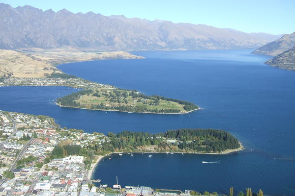 The view from the Queenstown gondola