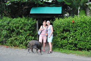 Dianne and Suzanne outside Cafe Rico