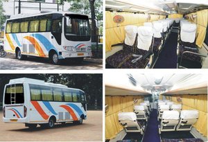 21 seater coach hire in bangalore