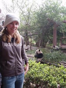 Liz with Pandas