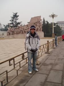 Adam at Tianamen Square