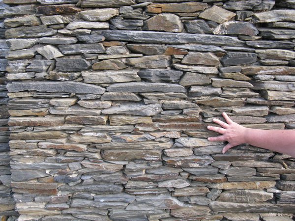 Typical stone wall