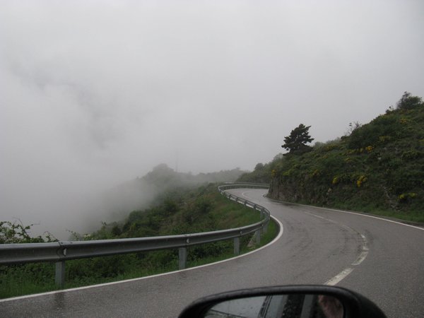 Driving thru the clouds