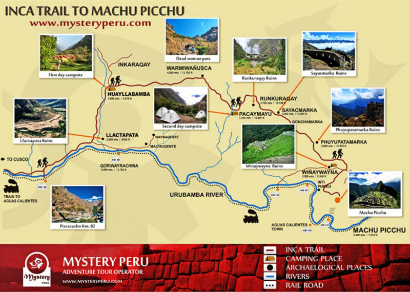 map_inca_trail_cusco | Photo