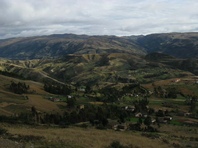 View of valley below
