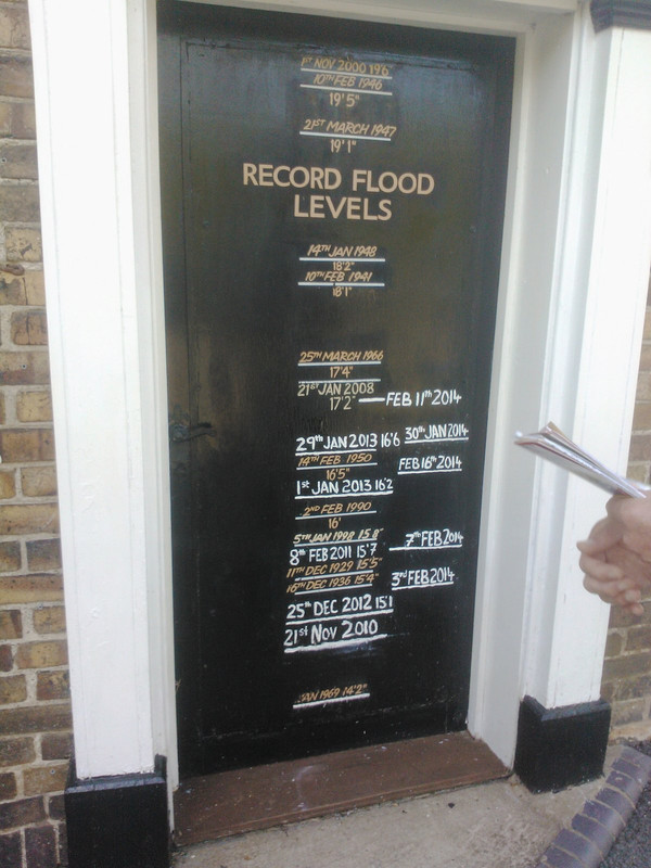 Boat House Pub flood levels