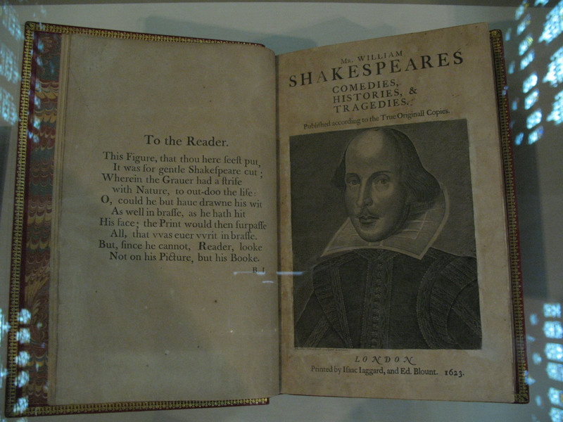 Shakespeare original on display