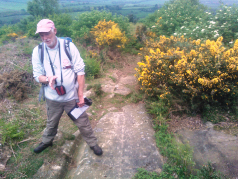 Archeologist leading hike
