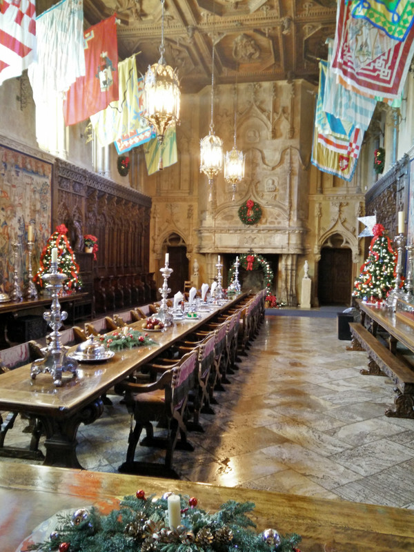 Hearst castle dining hall