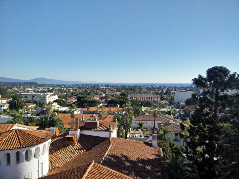 Santa Monica - view from the Spanish built mission