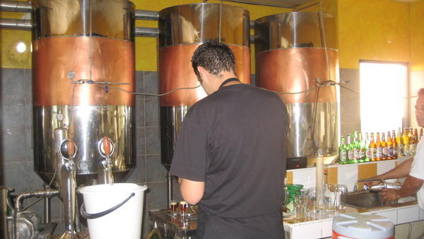 Micro-brewery beer tanks  