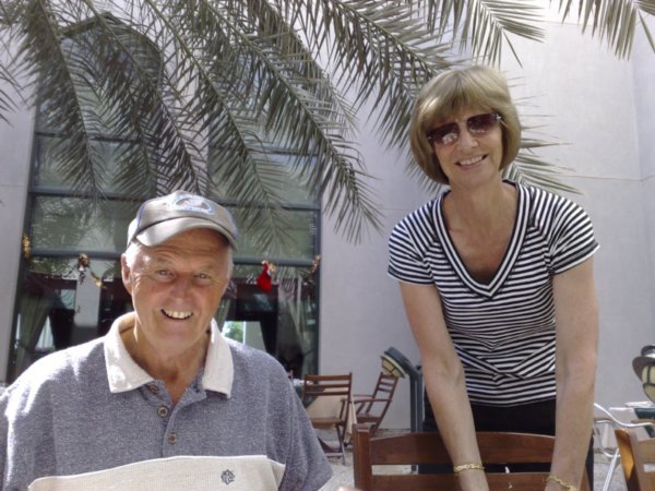 Ma and Pa Ade at the hotel