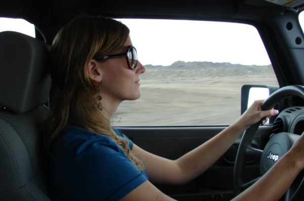 Me driving the mighty Jeep