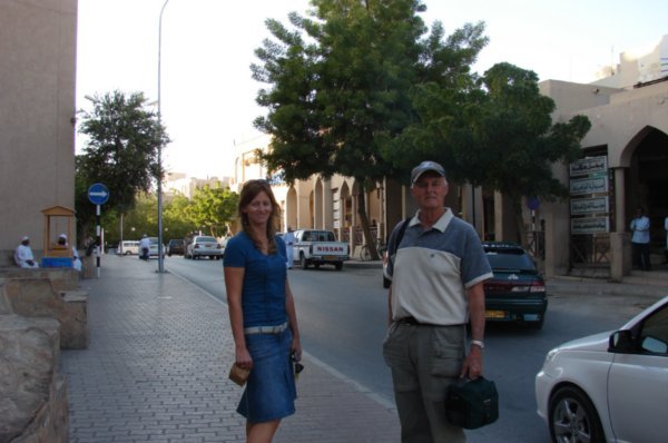 Dad and I at the Souk
