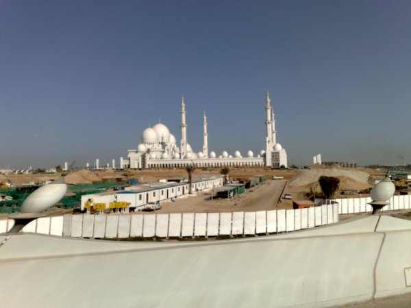 Side view of the mosque