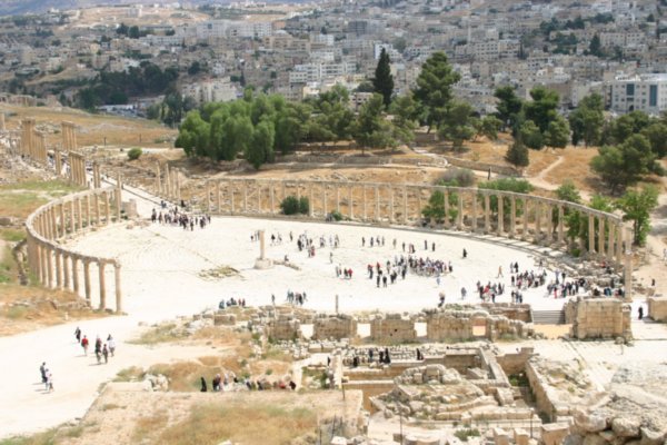 View of Jerash from the top
