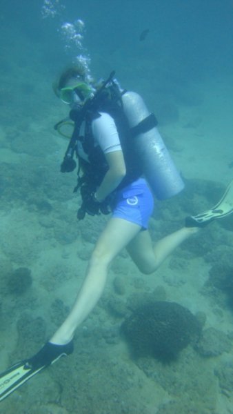 Chelle underwater