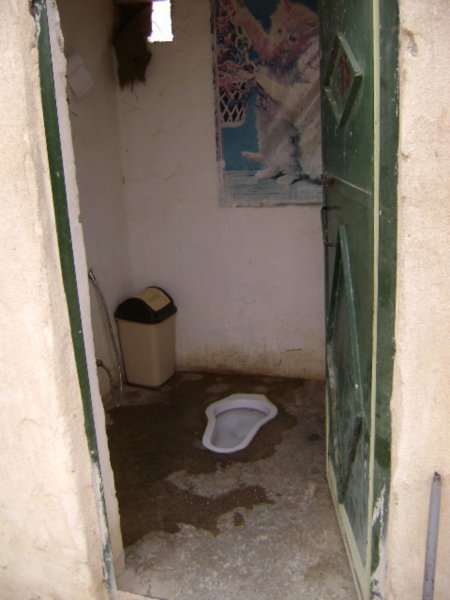 The squat toilets