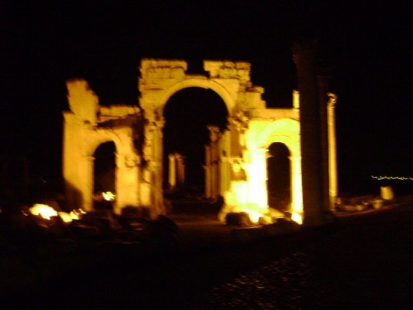 The Cardo Maximus at night