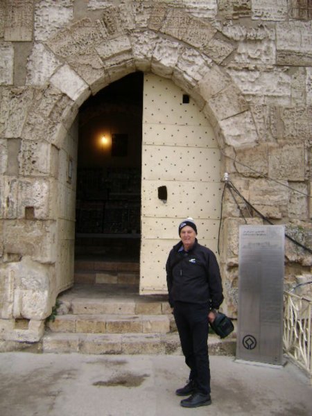 Dad at the entry to the Krak