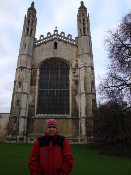 David in front of Kings College Chapel