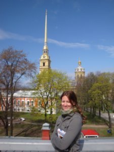 Me in front of Peter and Paul Cathedral