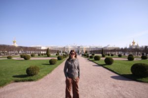 Chelle at the Peterhof