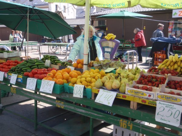 Fruit and veg in the market